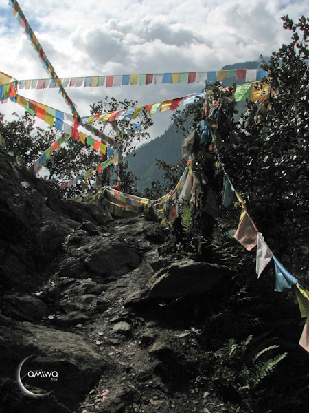 Col de Nantong Laka, sur la kora du Kawa Karpo (Kawa Gebo ou Meili Xueshan), jour 4 du trek en boucle autour de la montagne sacrée.